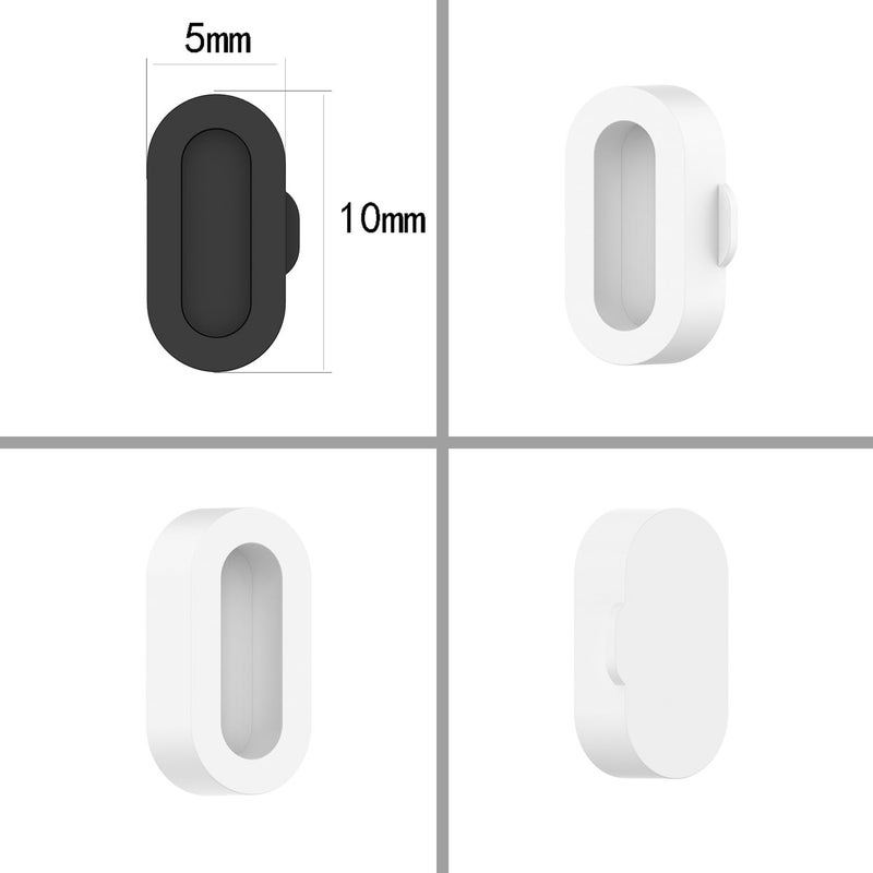 FanTEK 10pcs Anti-dust Plugs for Garmin Fenix 8/7/7S/7X 5/5S/5X Plus/6S 6 6X Silicone Charger Port Protector, Compatible for Garmin Venu 2/Vivoactive 3/4/Instinct 2/Forerunner 935/45S/245/945 - Image 2